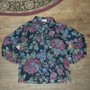 Vintage rrrruss Multicolor Floral Top